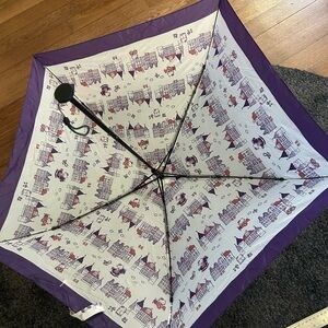 Purple and White Patterned Umbrella